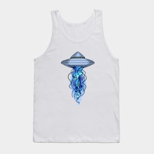 UFO Jellyfish - Blue Tailed Full Colour Tank Top